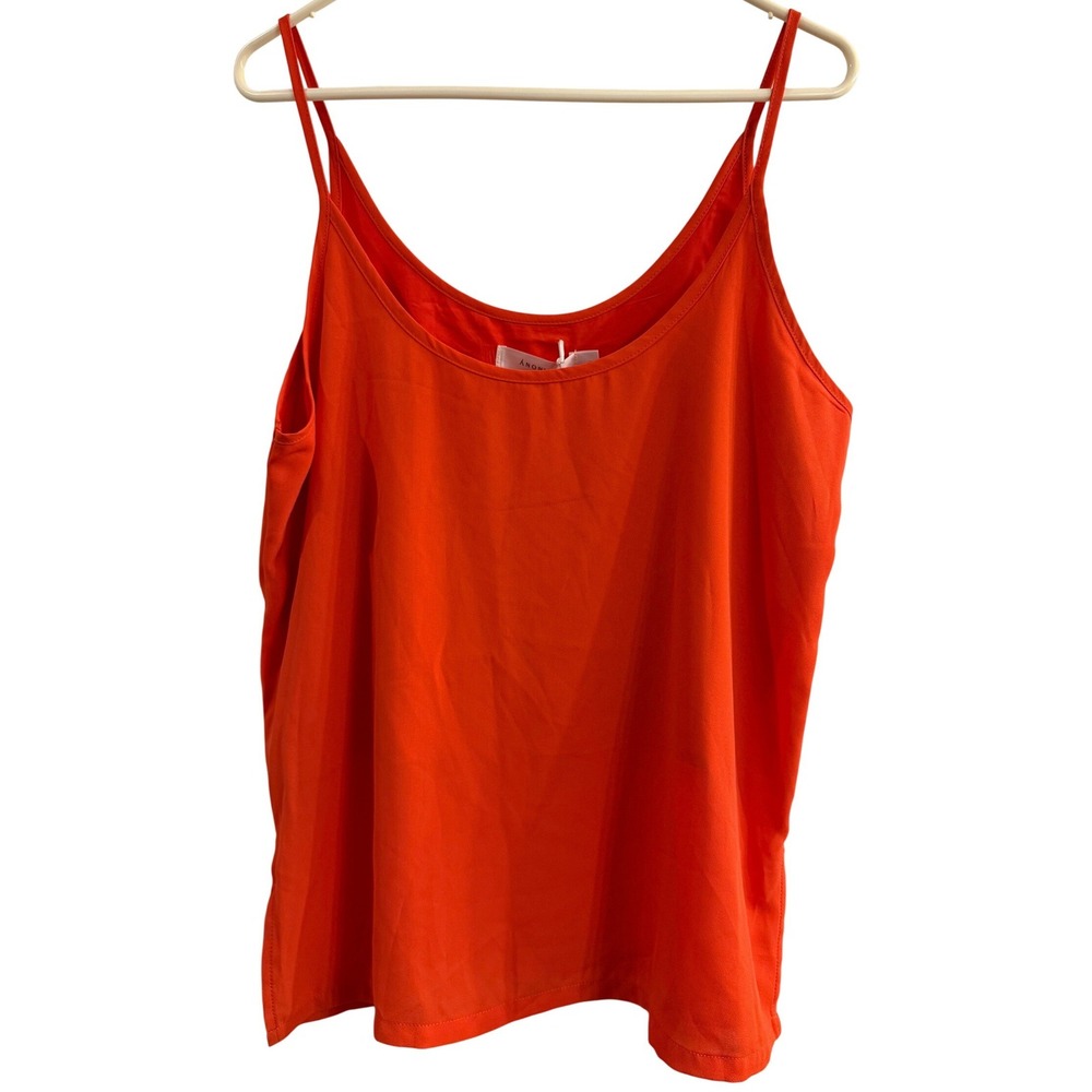 Anonyme Designers Red Tosca Apolline Camisole Top Spaghetti Strap NWT XL